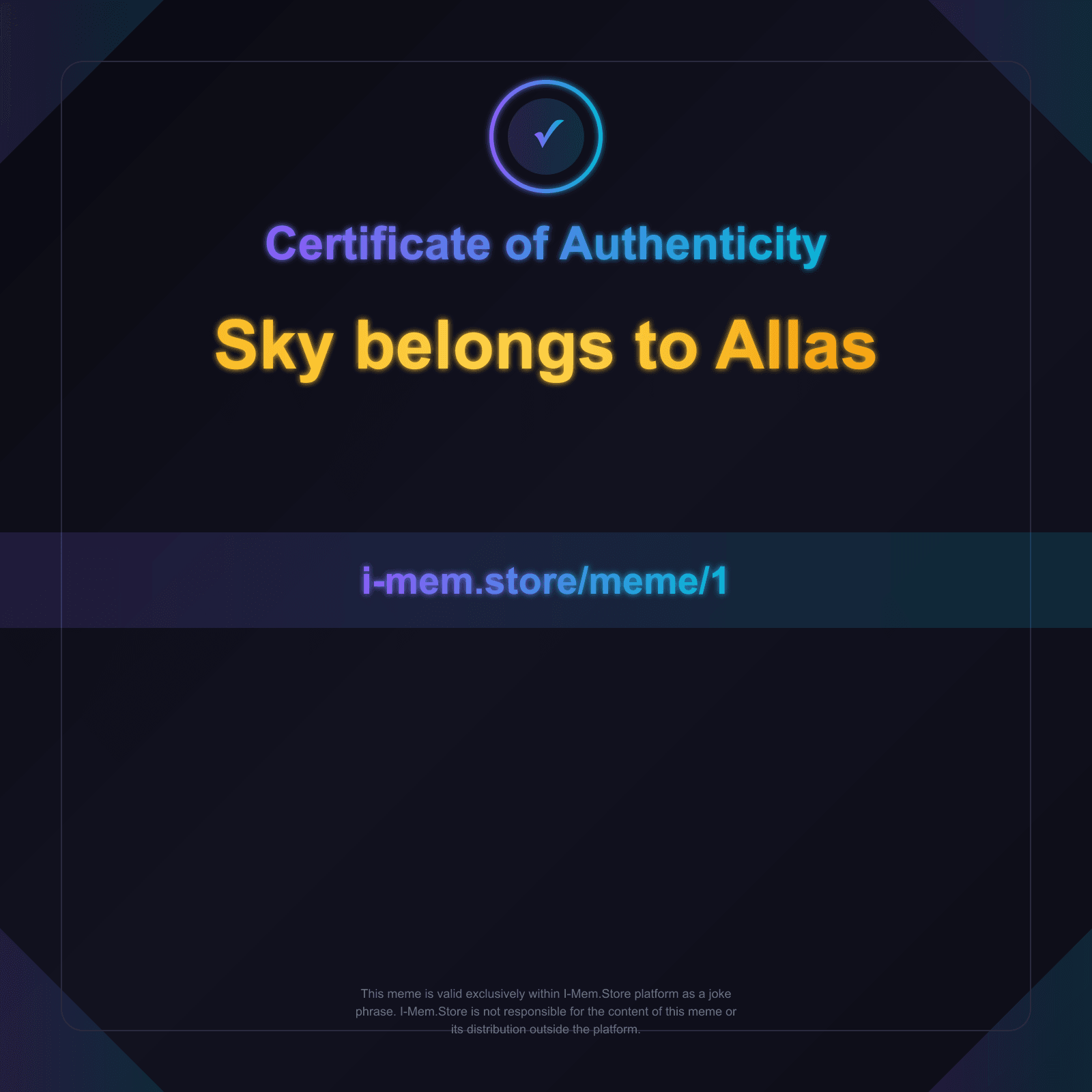 Certificate of Authenticity