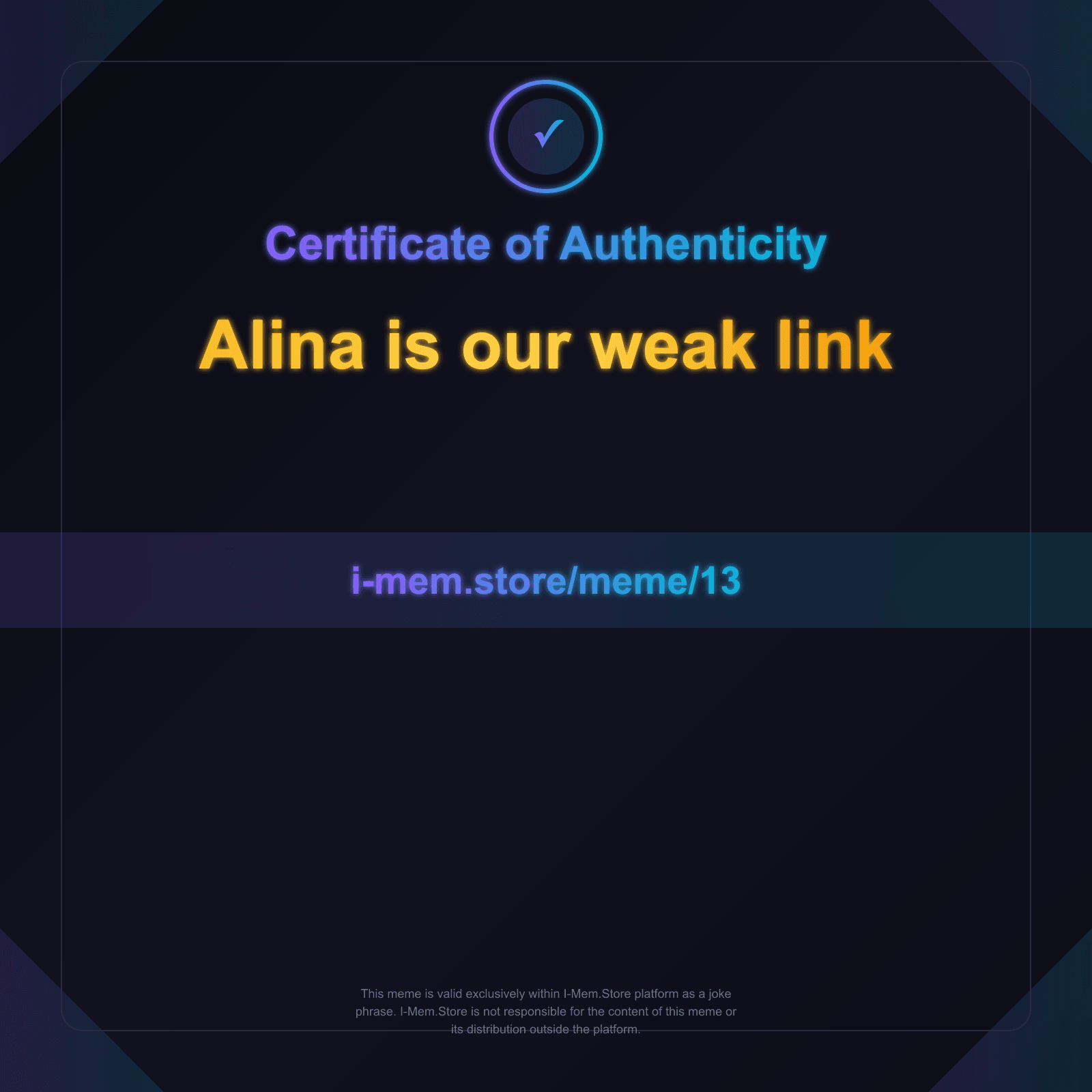 Certificate of Authenticity