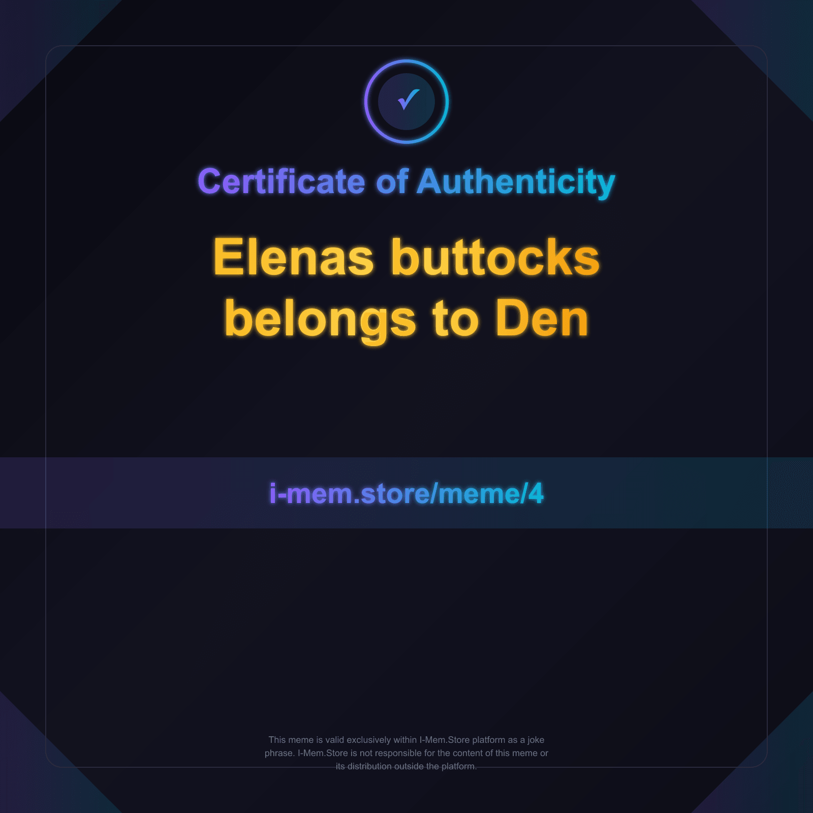 Certificate of Authenticity