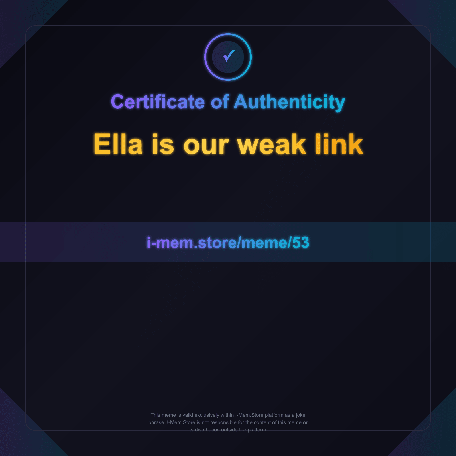 Certificate of Authenticity