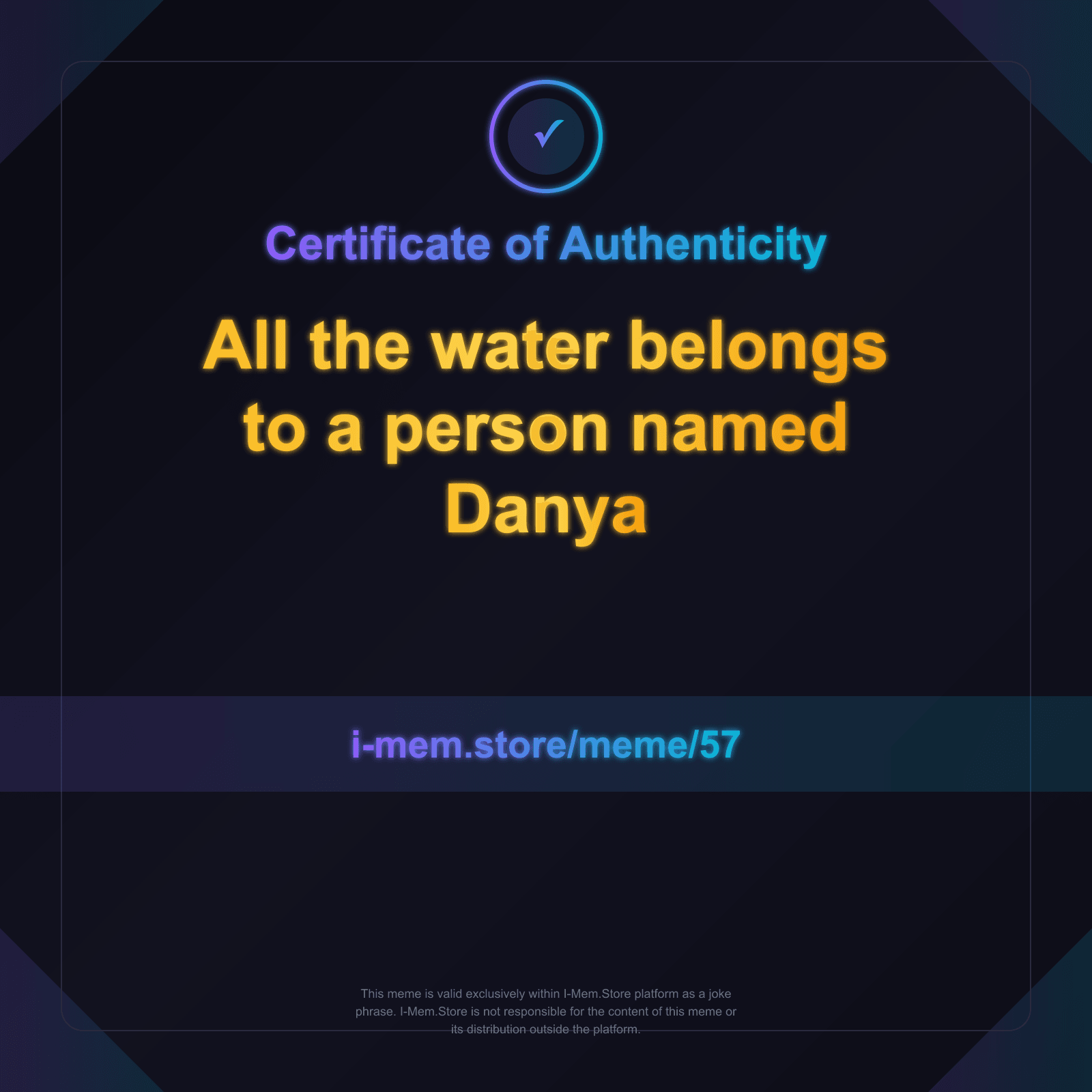 Certificate of Authenticity
