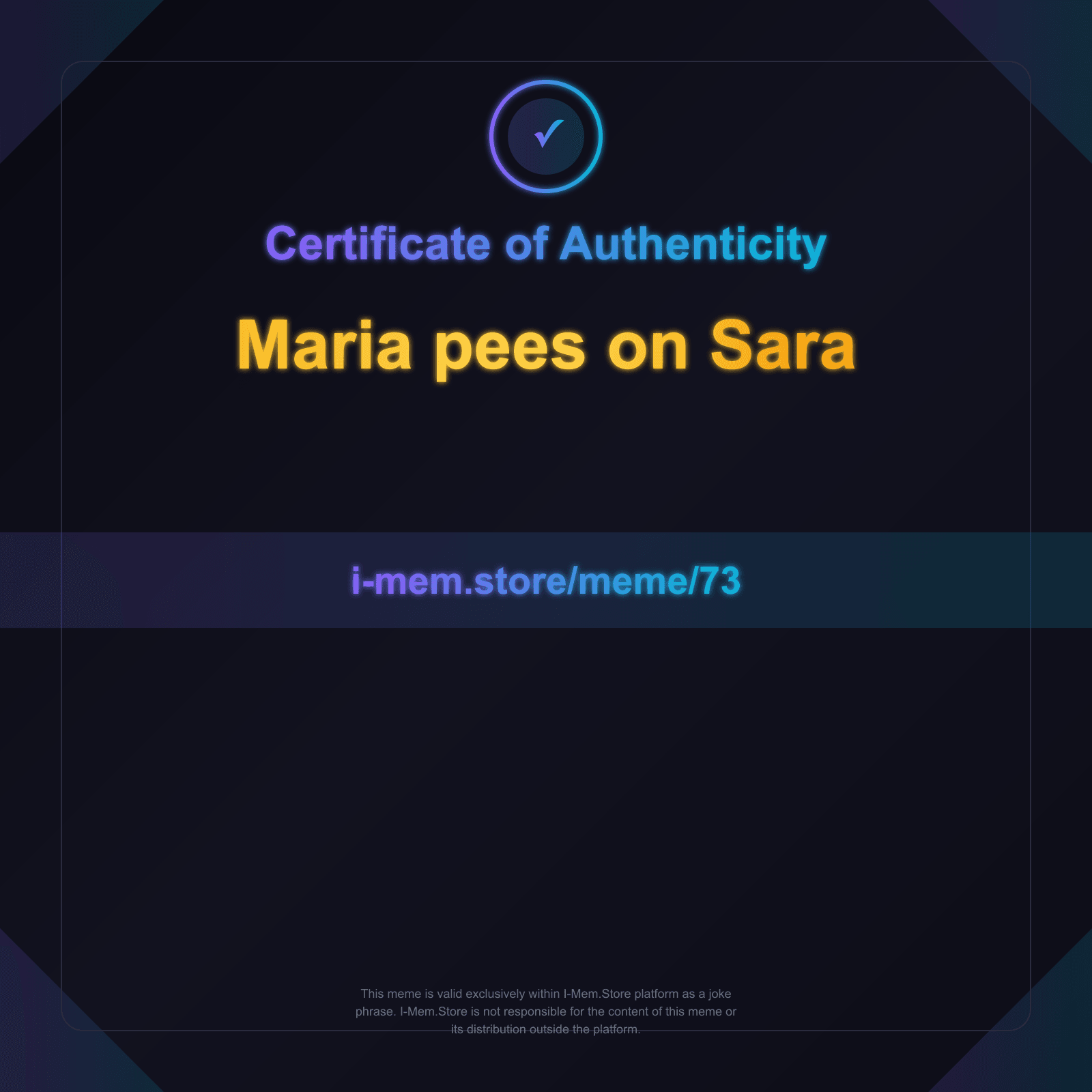 Certificate of Authenticity