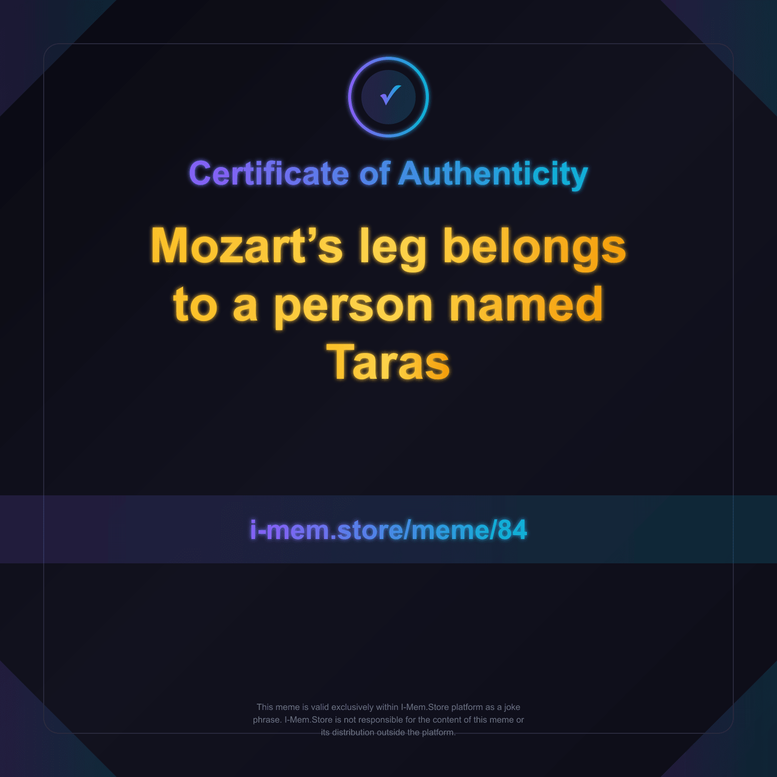 Certificate of Authenticity