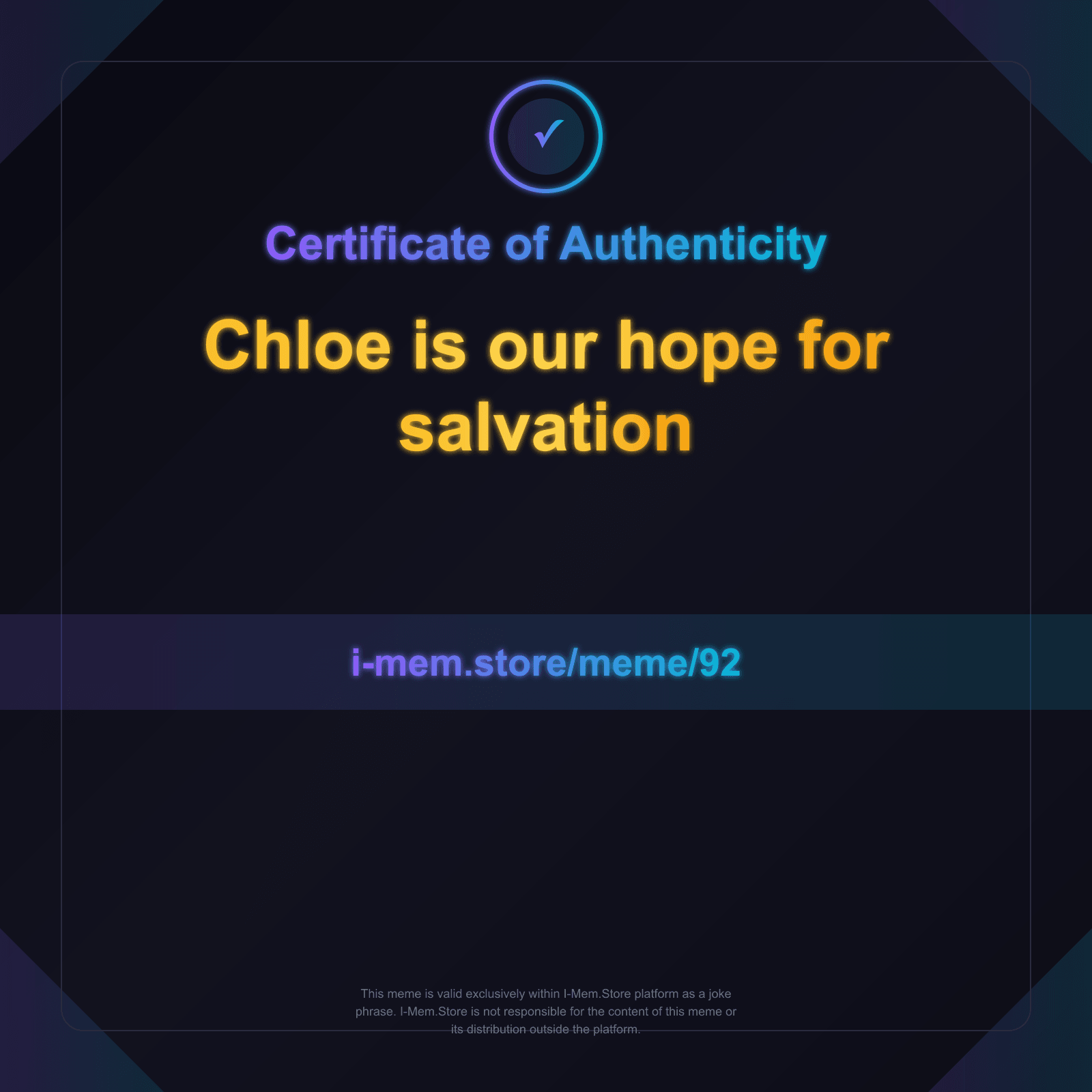 Certificate of Authenticity