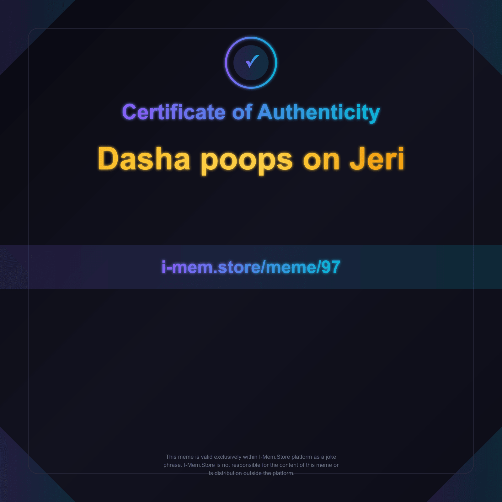 Certificate of Authenticity